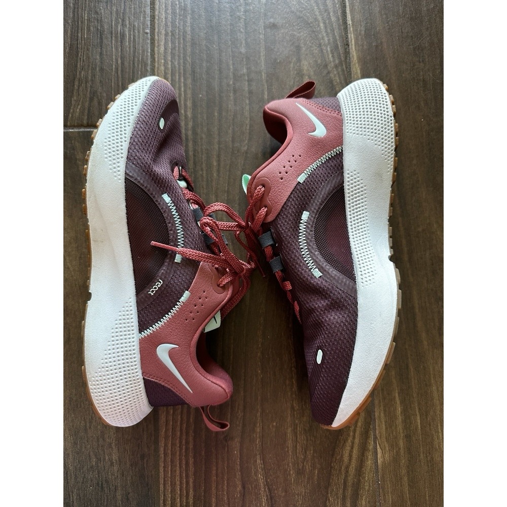 Nike Women's React Escape Run 2 "Burgundy Mint" Running Shoes DJ9976-600 Size 9 - Picture 2 of 7